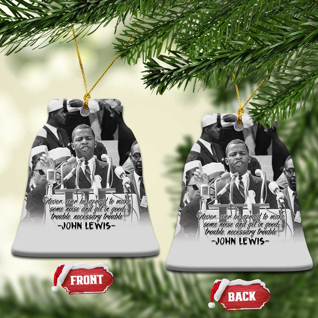Civil Rights Leaders Good Trouble Spark Ceramic Ornament John Lewis - Wonder Print Shop