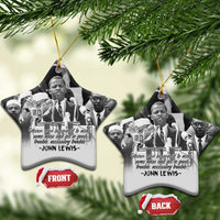 Civil Rights Leaders Good Trouble Spark Ceramic Ornament John Lewis - Wonder Print Shop