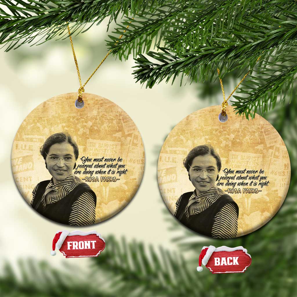 Civil Rights Leaders Voice of Freedom Ceramic Ornament Rosa Parks - Wonder Print Shop
