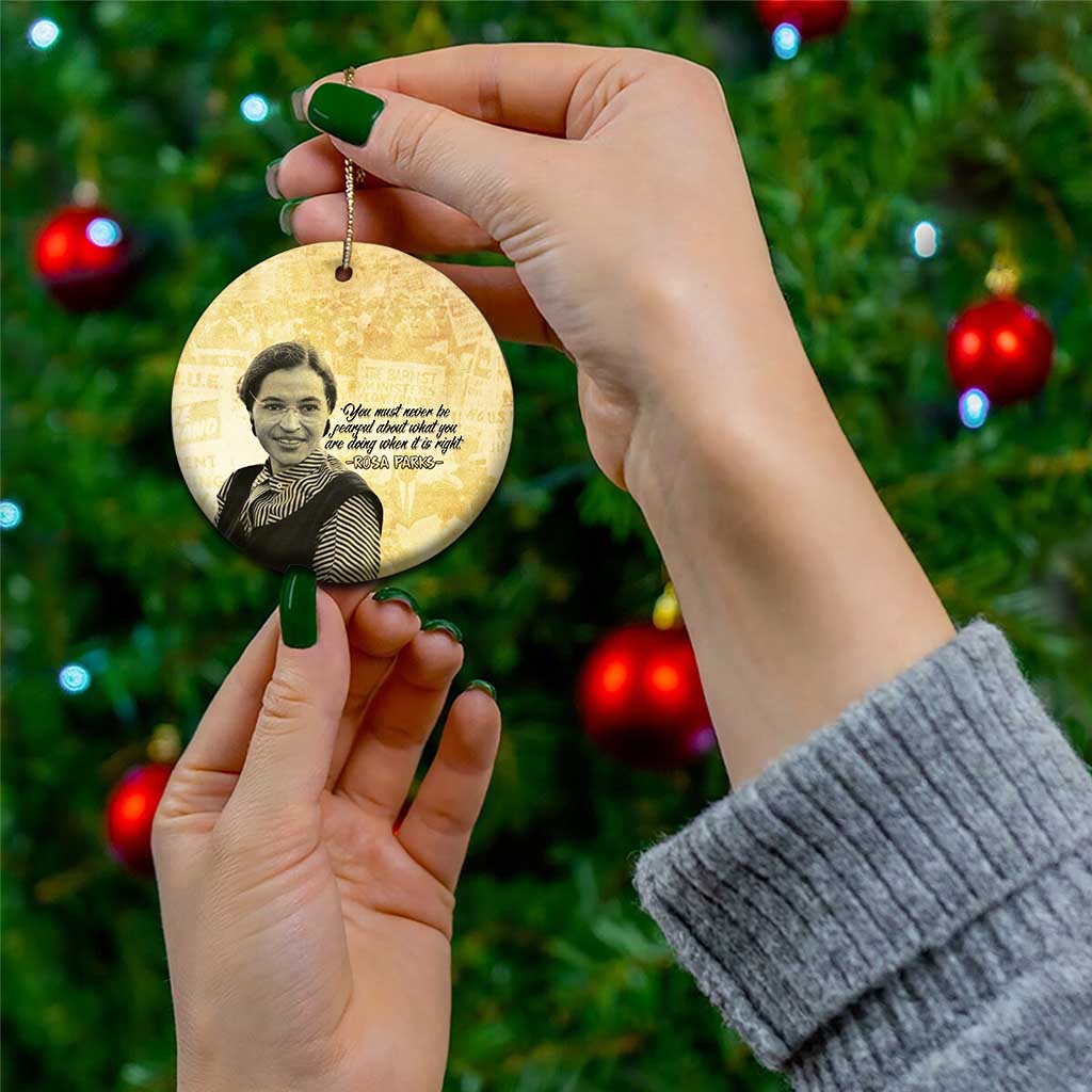 Civil Rights Leaders Voice of Freedom Ceramic Ornament Rosa Parks - Wonder Print Shop