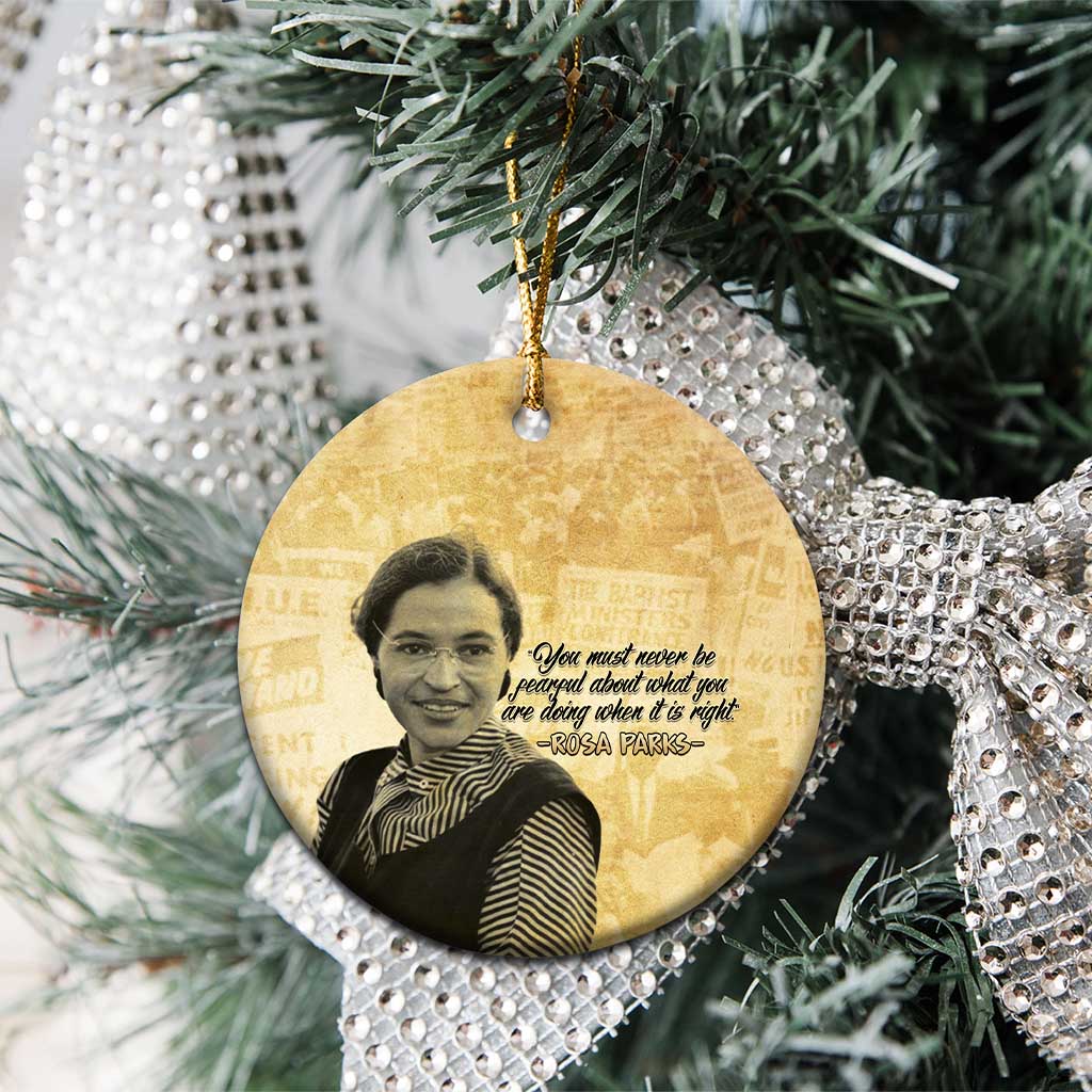 Civil Rights Leaders Voice of Freedom Ceramic Ornament Rosa Parks - Wonder Print Shop
