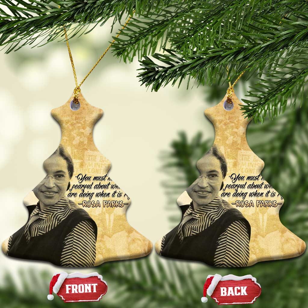 Civil Rights Leaders Voice of Freedom Ceramic Ornament Rosa Parks - Wonder Print Shop