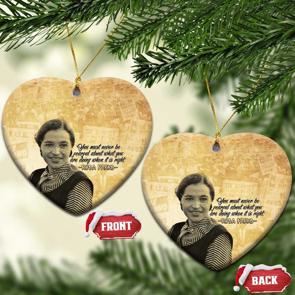 Civil Rights Leaders Voice of Freedom Ceramic Ornament Rosa Parks - Wonder Print Shop