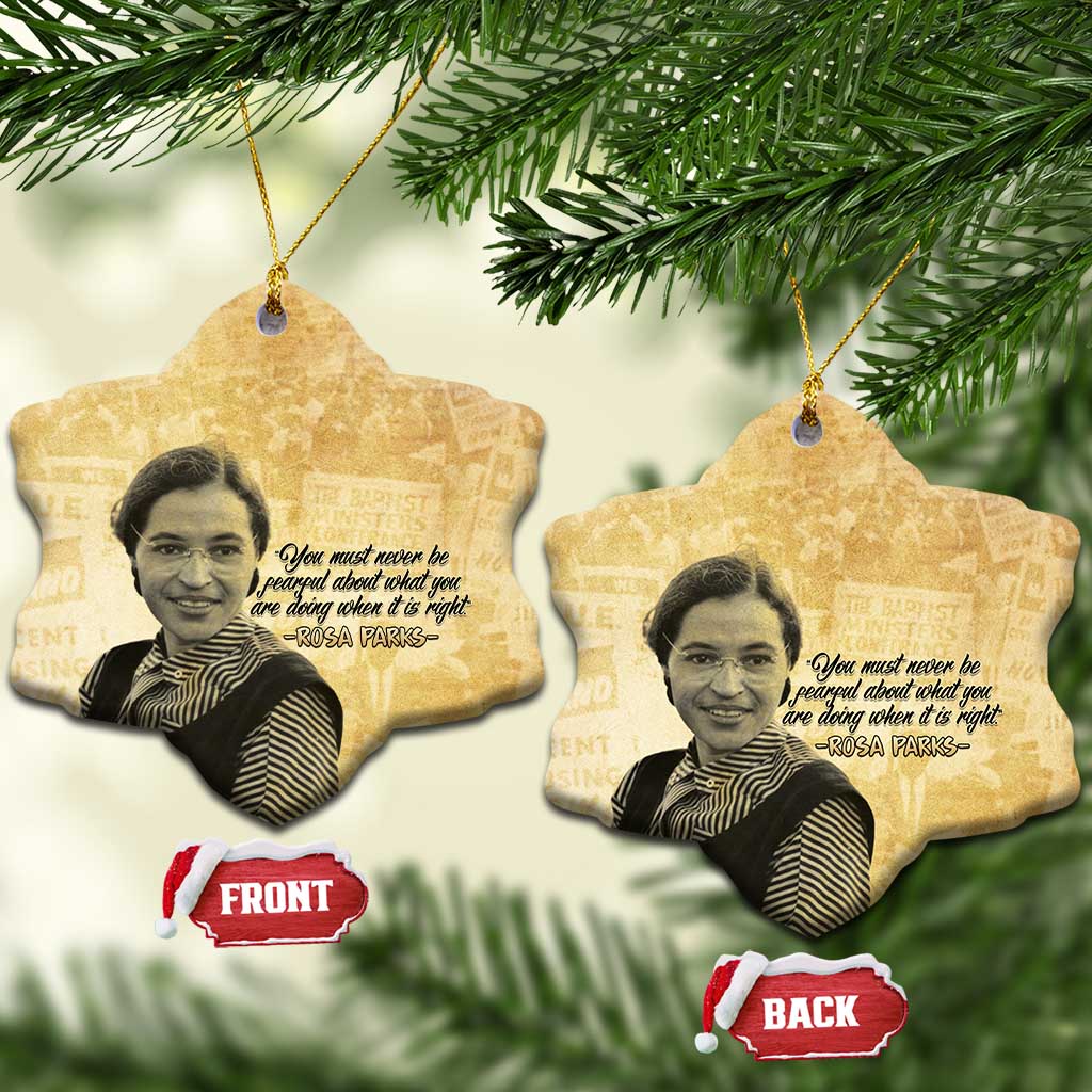 Civil Rights Leaders Voice of Freedom Ceramic Ornament Rosa Parks - Wonder Print Shop