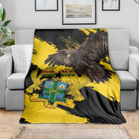Ghana Eagle Blanket Coat Of Arms - Grunge Style
