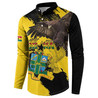 Ghana Eagle Button Sweatshirt Coat Of Arms - Grunge Style