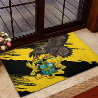 Ghana Eagle Rubber Doormat Coat Of Arms - Grunge Style - Wonder Print Shop