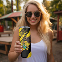 Ghana Eagle Skinny Tumbler Coat Of Arms - Grunge Style - Wonder Print Shop