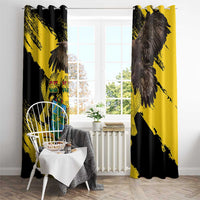 Ghana Eagle Window Curtain Coat Of Arms - Grunge Style - Wonder Print Shop