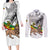 Adwa Victory Day Couples Matching Long Sleeve Bodycon Dress and Long Sleeve Button Shirt Menelik II and Mount Soloda - Lion Of Judah