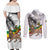 Adwa Victory Day Couples Matching Off Shoulder Maxi Dress and Long Sleeve Button Shirt Menelik II and Mount Soloda - Lion Of Judah