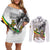 Adwa Victory Day Couples Matching Off Shoulder Short Dress and Long Sleeve Button Shirt Menelik II and Mount Soloda - Lion Of Judah