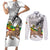 Adwa Victory Day Couples Matching Short Sleeve Bodycon Dress and Long Sleeve Button Shirt Menelik II and Mount Soloda - Lion Of Judah