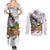 Adwa Victory Day Couples Matching Summer Maxi Dress and Long Sleeve Button Shirt Menelik II and Mount Soloda - Lion Of Judah
