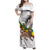 Adwa Victory Day Family Matching Off Shoulder Maxi Dress and Hawaiian Shirt Menelik II and Mount Soloda - Lion Of Judah