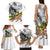 Adwa Victory Day Family Matching Tank Maxi Dress and Hawaiian Shirt Menelik II and Mount Soloda - Lion Of Judah