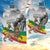 Adwa Victory Day Garden Flag Menelik II and Mount Soloda - Lion Of Judah