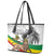 Adwa Victory Day Leather Tote Bag Menelik II and Mount Soloda - Lion Of Judah