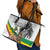 Adwa Victory Day Leather Tote Bag Menelik II and Mount Soloda - Lion Of Judah