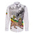 Adwa Victory Day Long Sleeve Button Shirt Menelik II and Mount Soloda - Lion Of Judah