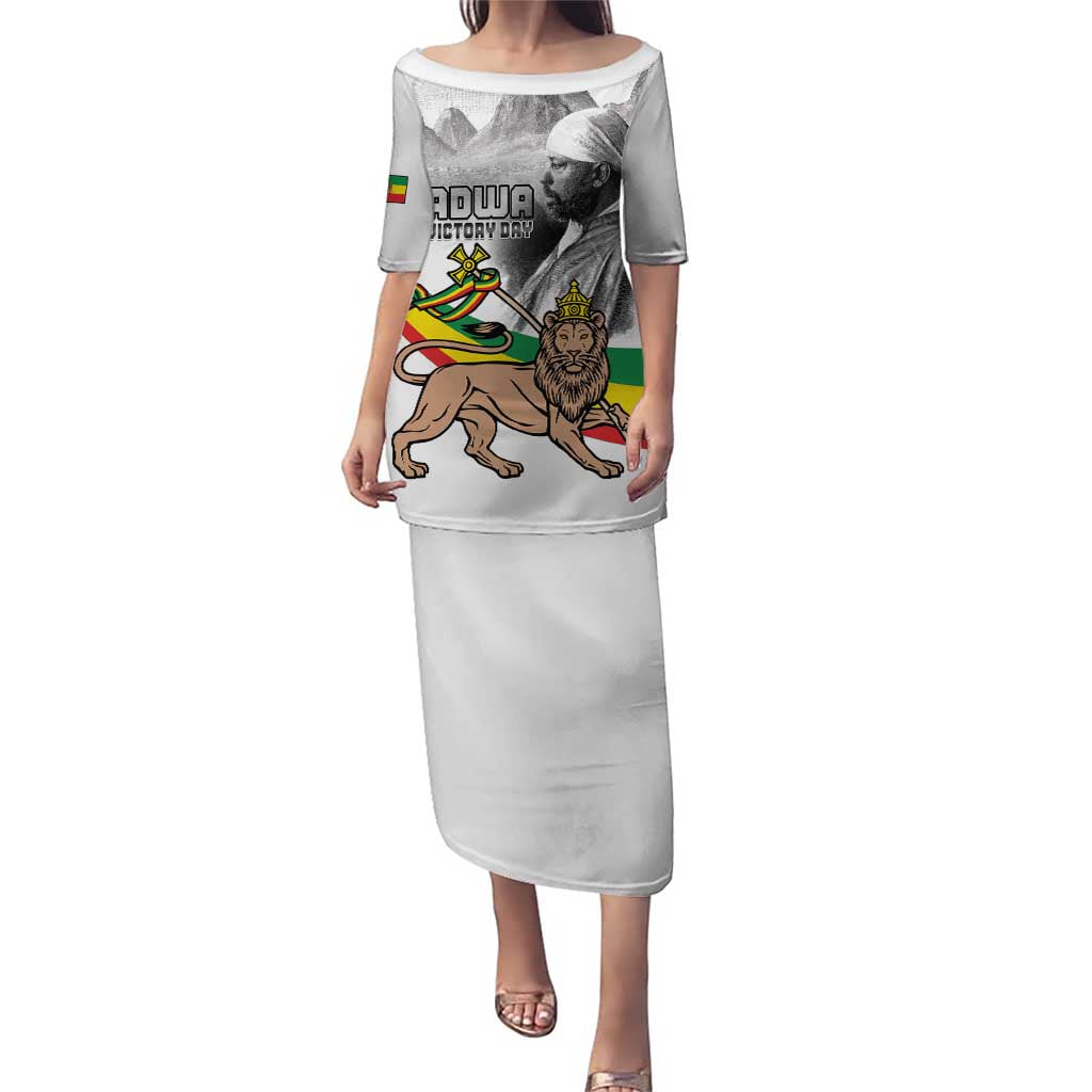 Adwa Victory Day Puletasi Menelik II and Mount Soloda - Lion Of Judah - Wonder Print Shop