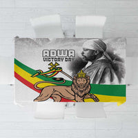 Adwa Victory Day Tablecloth Menelik II and Mount Soloda - Lion Of Judah - Wonder Print Shop