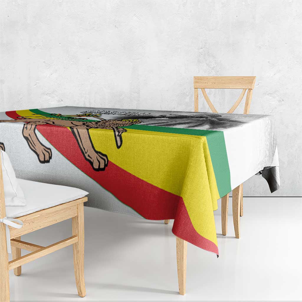 Adwa Victory Day Tablecloth Menelik II and Mount Soloda - Lion Of Judah - Wonder Print Shop