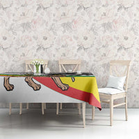 Adwa Victory Day Tablecloth Menelik II and Mount Soloda - Lion Of Judah - Wonder Print Shop