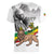 Adwa Victory Day Women V-Neck T-Shirt Menelik II and Mount Soloda - Lion Of Judah - Wonder Print Shop