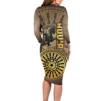 Adwa Victory of Ethiopia Family Matching Long Sleeve Bodycon Dress and Hawaiian Shirt African Victory In The Age Of Empire