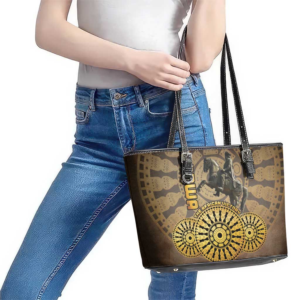 Adwa Victory of Ethiopia Leather Tote Bag African Victory In The Age Of Empire