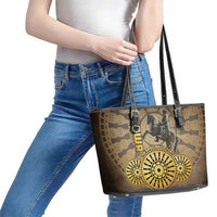 Adwa Victory of Ethiopia Leather Tote Bag African Victory In The Age Of Empire