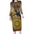 Adwa Victory of Ethiopia Long Sleeve Bodycon Dress African Victory In The Age Of Empire