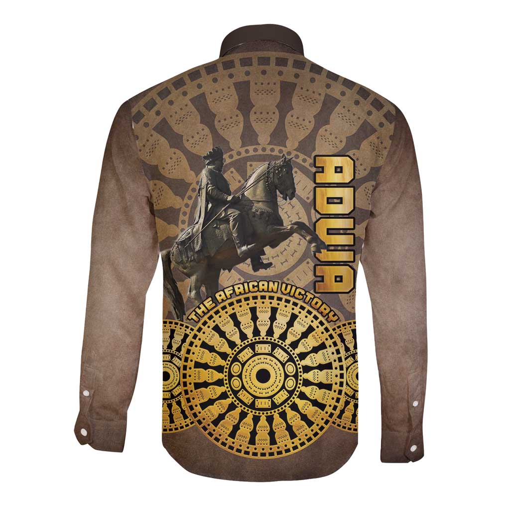 Adwa Victory of Ethiopia Long Sleeve Button Shirt African Victory In The Age Of Empire