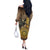 Adwa Victory of Ethiopia Off The Shoulder Long Sleeve Dress African Victory In The Age Of Empire