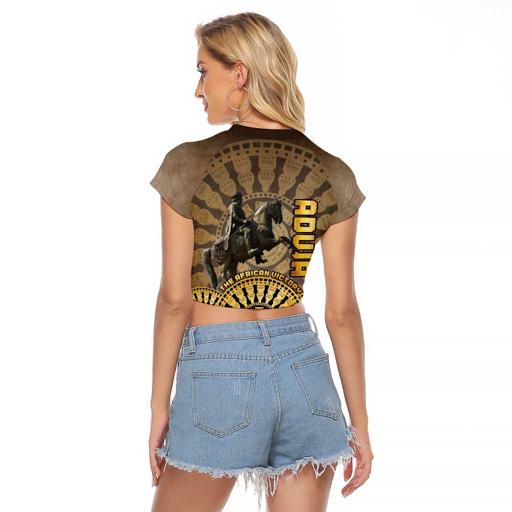 Adwa Victory of Ethiopia Raglan Cropped T Shirt African Victory In The Age Of Empire - Wonder Print Shop