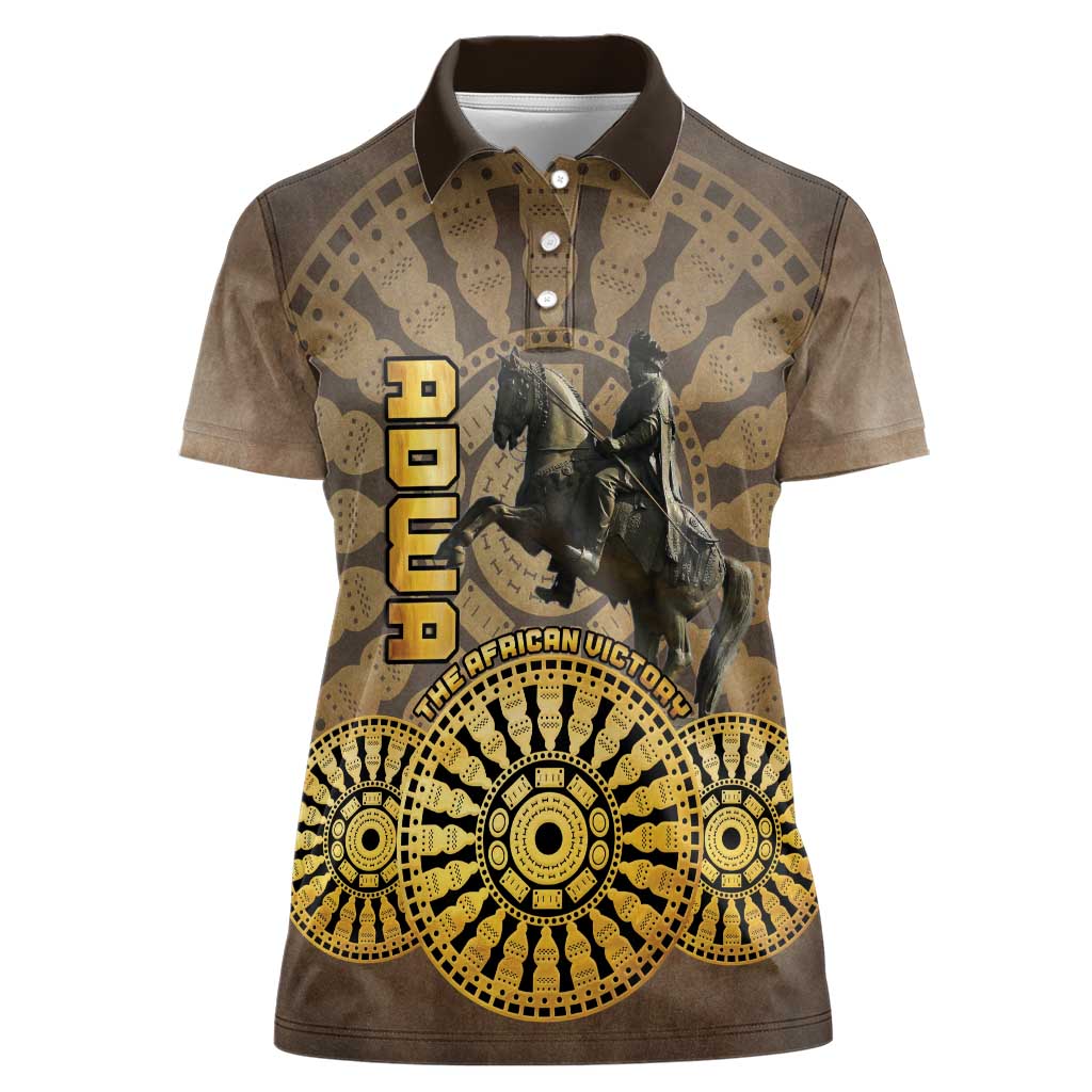 Adwa Victory of Ethiopia Women Polo Shirt African Victory In The Age Of Empire - Wonder Print Shop