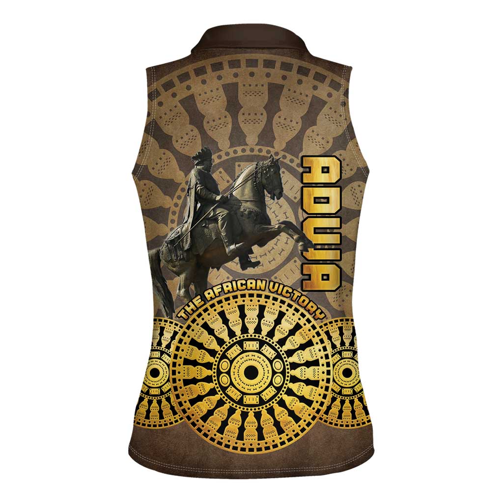 Adwa Victory of Ethiopia Women Sleeveless Polo Shirt African Victory In The Age Of Empire - Wonder Print Shop