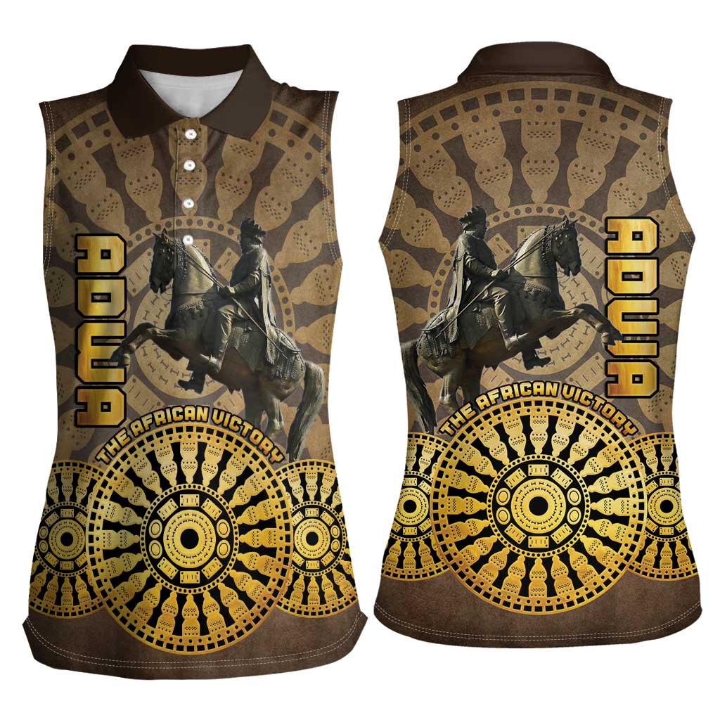 Adwa Victory of Ethiopia Women Sleeveless Polo Shirt African Victory In The Age Of Empire - Wonder Print Shop