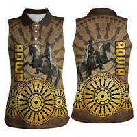 Adwa Victory of Ethiopia Women Sleeveless Polo Shirt African Victory In The Age Of Empire - Wonder Print Shop