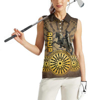 Adwa Victory of Ethiopia Women Sleeveless Polo Shirt African Victory In The Age Of Empire - Wonder Print Shop