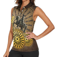 Adwa Victory of Ethiopia Women Sleeveless Polo Shirt African Victory In The Age Of Empire - Wonder Print Shop