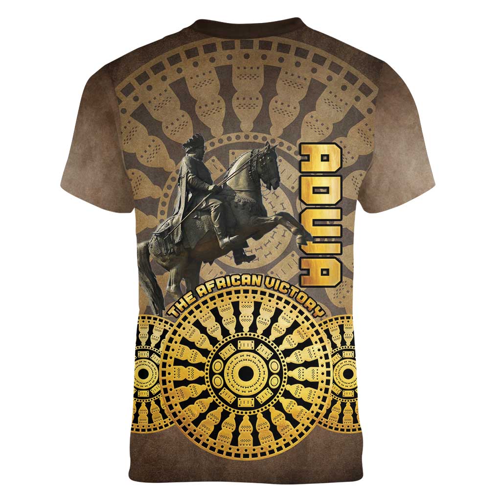 Adwa Victory of Ethiopia Women V-Neck T-Shirt African Victory In The Age Of Empire - Wonder Print Shop