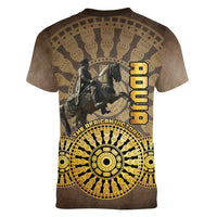 Adwa Victory of Ethiopia Women V-Neck T-Shirt African Victory In The Age Of Empire - Wonder Print Shop