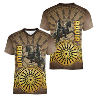 Adwa Victory of Ethiopia Women V-Neck T-Shirt African Victory In The Age Of Empire - Wonder Print Shop
