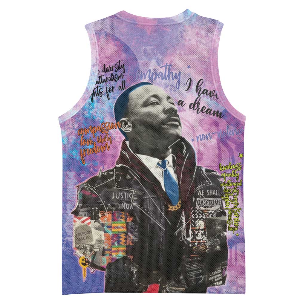 Martin Luther King Jr Basketball Jersey I Have a Dream Graffiti Style - Wonder Print Shop