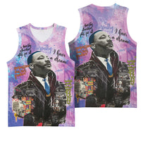 Martin Luther King Jr Basketball Jersey I Have a Dream Graffiti Style - Wonder Print Shop