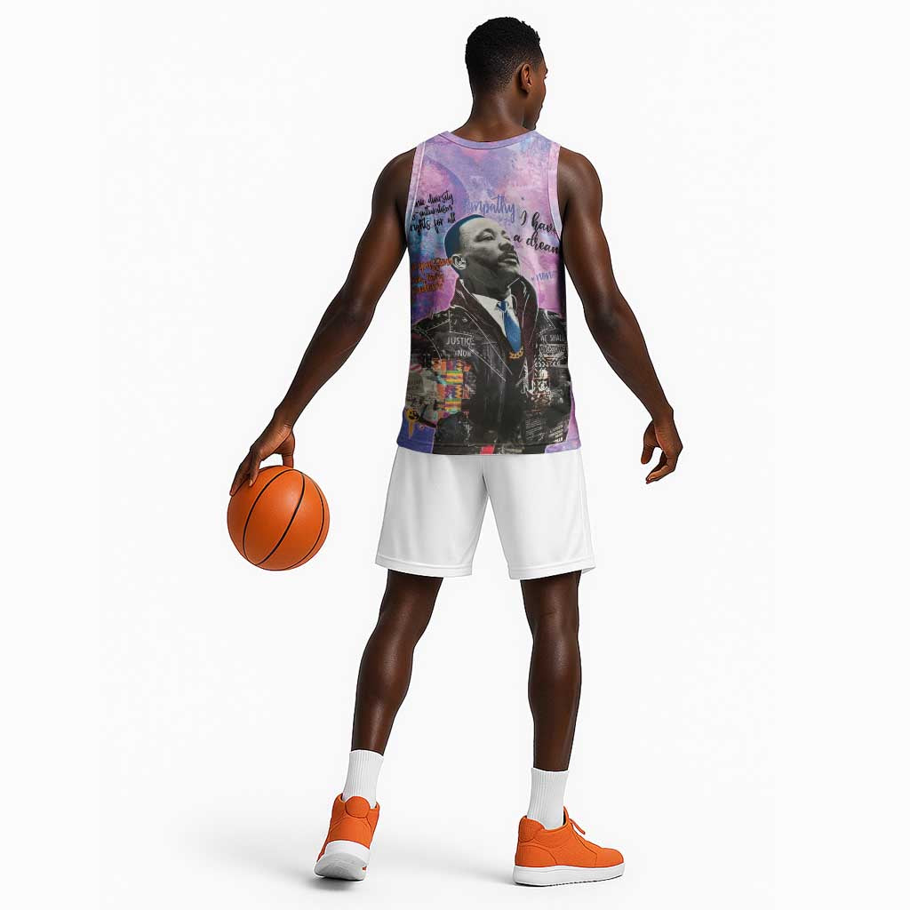 Martin Luther King Jr Basketball Jersey I Have a Dream Graffiti Style - Wonder Print Shop
