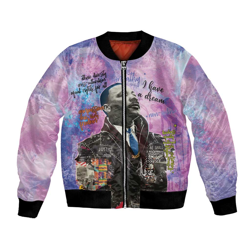 Martin Luther King Jr Bomber Jacket I Have a Dream Graffiti Style - Wonder Print Shop