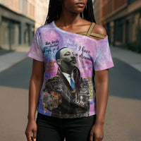 Martin Luther King Jr Cross Shoulder Shirt I Have a Dream Graffiti Style - Wonder Print Shop